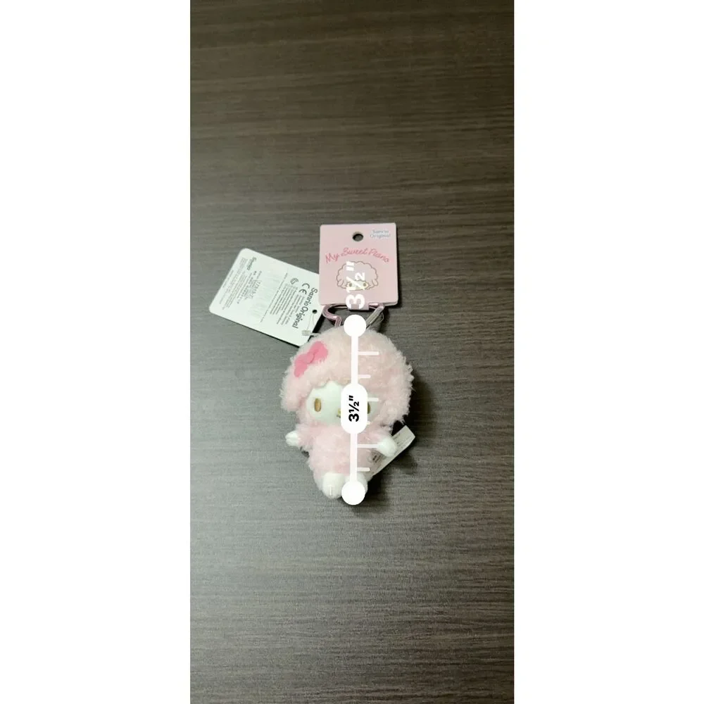 Sanrio My Sweet Piano Heart Carabiner Plush Bag Charm Keychain